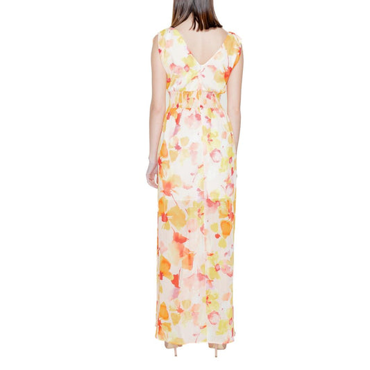 Morgan De Toi Orange Polyester Dress Morgan De Toi Bisque