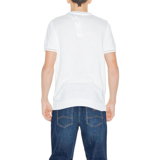Hamaki-Ho White Cotton T-Shirt Hamaki-Ho Dark Slate Gray