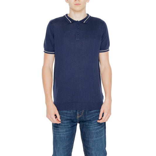Hamaki-Ho Blue Cotton T-Shirt Hamaki-Ho Dark Slate Gray