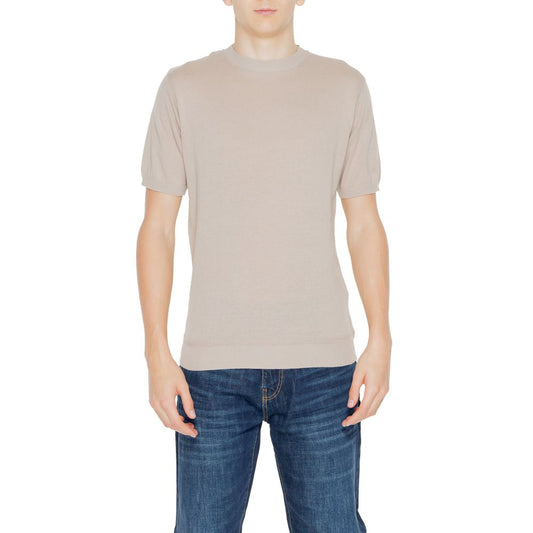 Hamaki-Ho Beige Cotton T-Shirt Hamaki-Ho Gray