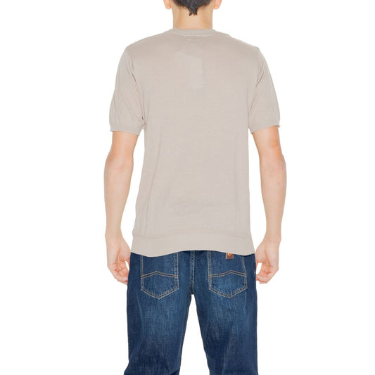 Hamaki-Ho Beige Cotton T-Shirt Hamaki-Ho Gray