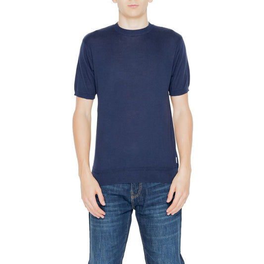 Hamaki-Ho Blue Cotton T-Shirt Hamaki-Ho Dark Slate Gray
