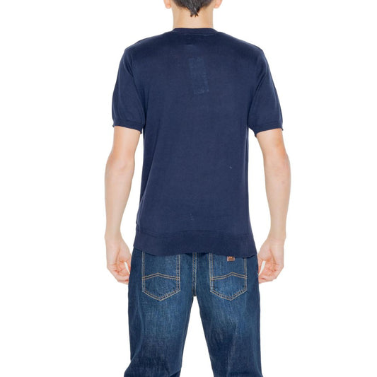 Hamaki-Ho Blue Cotton T-Shirt Hamaki-Ho Dark Slate Gray