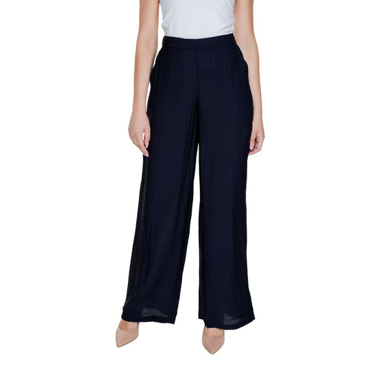Vero Moda Black Viscose Jeans & Pant Vero Moda Gray