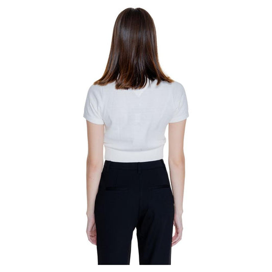 Tommy Hilfiger Jeans White Organic Cotton Tops & T-Shirt Tommy Hilfiger Jeans Black
