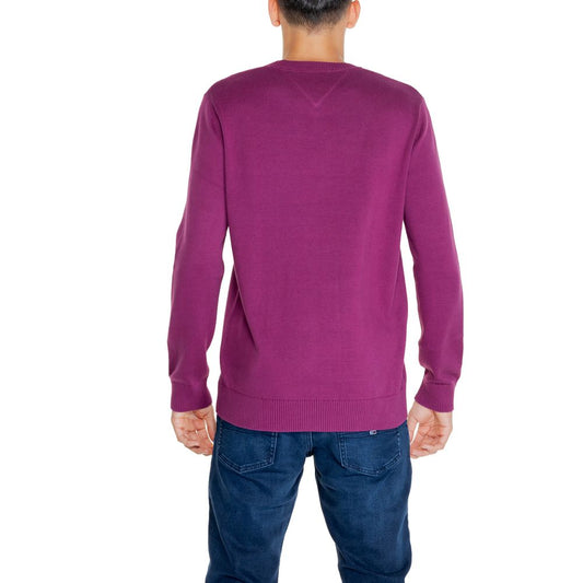 Tommy Hilfiger Jeans Purple Organic Cotton Sweater Tommy Hilfiger Jeans Maroon