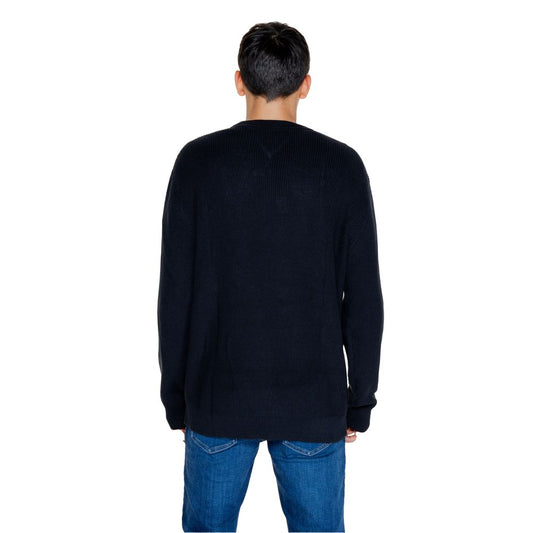 Tommy Hilfiger Jeans Black Organic Cotton Sweater Tommy Hilfiger Jeans Black