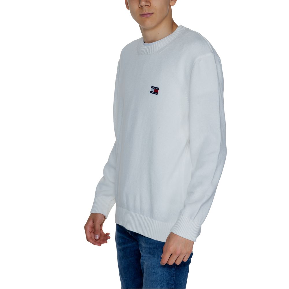 Tommy Hilfiger Jeans White Cotton Sweatshirt