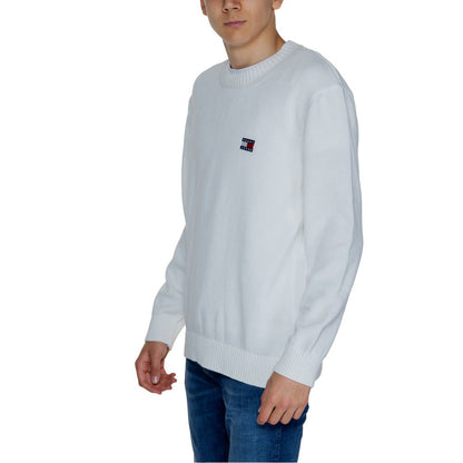 Tommy Hilfiger Jeans White Cotton Sweatshirt