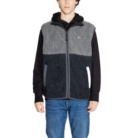 Tommy Hilfiger Jeans Black Recycled Polyester Jacket Tommy Hilfiger Jeans Dark Slate Gray