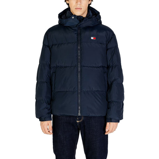 Tommy Hilfiger Jeans Blue Recycled Polyester Jacket Tommy Hilfiger Jeans Black