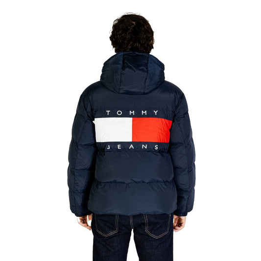 Tommy Hilfiger Jeans Blue Recycled Polyester Jacket Tommy Hilfiger Jeans Black
