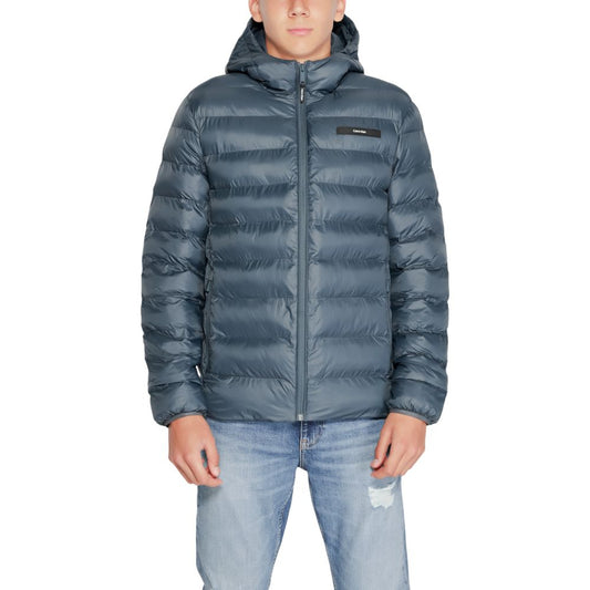 Calvin Klein Black Recycled Polyester Jacket Calvin Klein Dim Gray