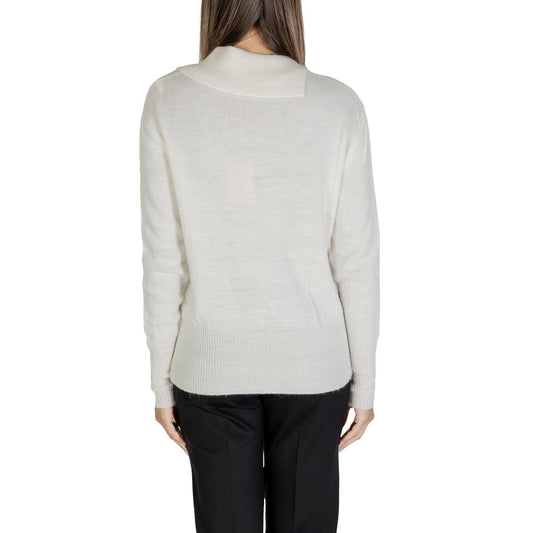 Alviero Martini Prima Classe White Viscose Sweater Alviero Martini Prima Classe Light Gray