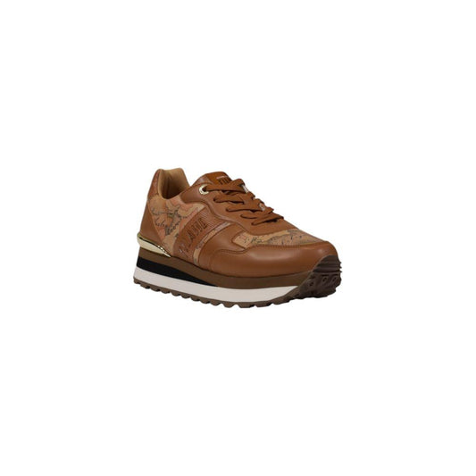 Alviero Martini Prima Classe Beige Polyethylene Sneaker Alviero Martini Prima Classe Saddle Brown