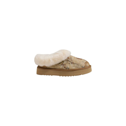 Alviero Martini Prima Classe Beige Fabric Boot Alviero Martini Prima Classe Dim Gray