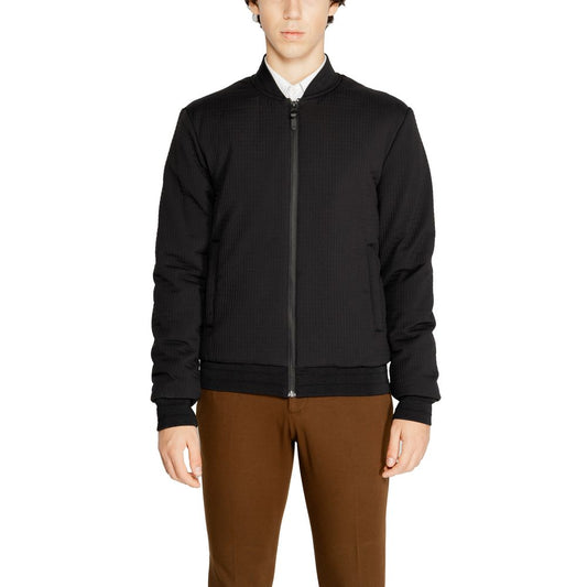 Antony Morato Black Polyester Jacket Antony Morato Black
