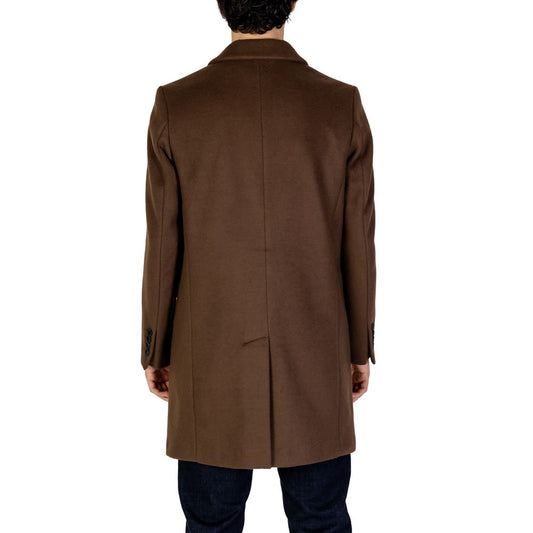 Antony Morato Brown Polyester Jacket Antony Morato Dark Slate Gray