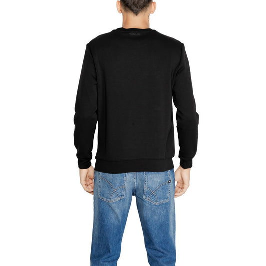 Antony Morato Black Cotton Sweater Antony Morato Dark Slate Gray