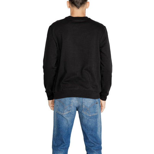 Antony Morato Black Cotton Sweater Antony Morato Dark Slate Gray
