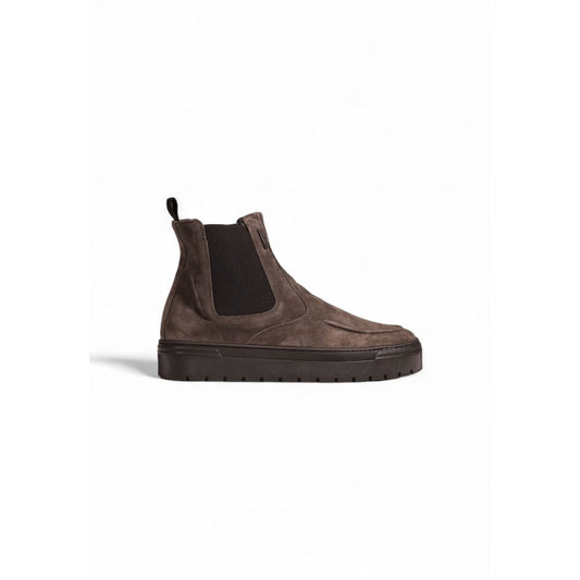 Antony Morato Gray Suede Leather Boot Antony Morato Dark Slate Gray
