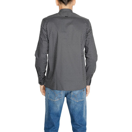 Antony Morato Gray Cotton Shirt Antony Morato Dim Gray