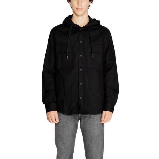 Antony Morato Black Cotton Shirt Antony Morato Black