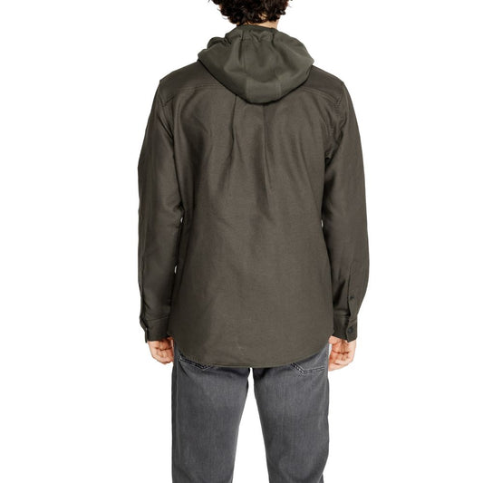 Antony Morato Green Cotton Shirt Antony Morato Dark Slate Gray