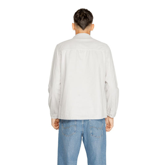 Antony Morato Gray Cotton Shirt Antony Morato Light Gray