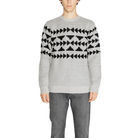 Antony Morato Gray Acrylic Sweater Antony Morato Gray