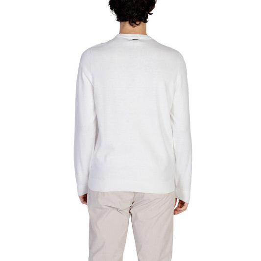 Antony Morato White Cotton T-Shirt Antony Morato Light Gray