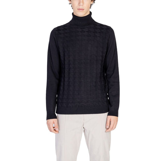Antony Morato Black Cotton Sweater Antony Morato Black