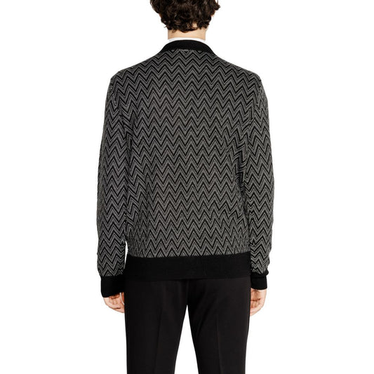 Antony Morato Black Mohair Cardigan Antony Morato Black