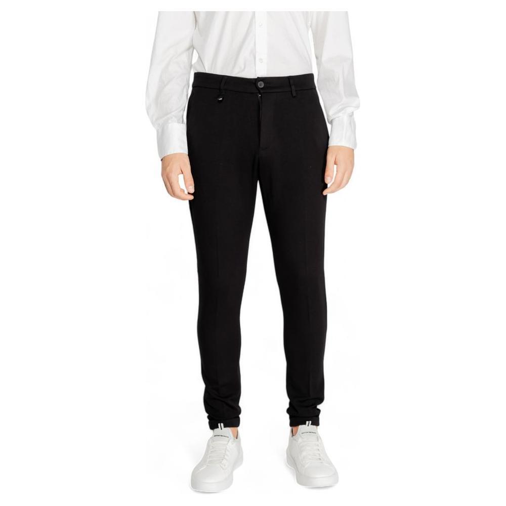 Antony Morato Black Viscose Pant AN-14639300009-IT54 | XXL