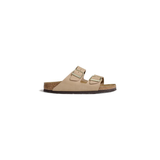 Birkenstock Beige Nubuc Leather Sandal Birkenstock Rosy Brown