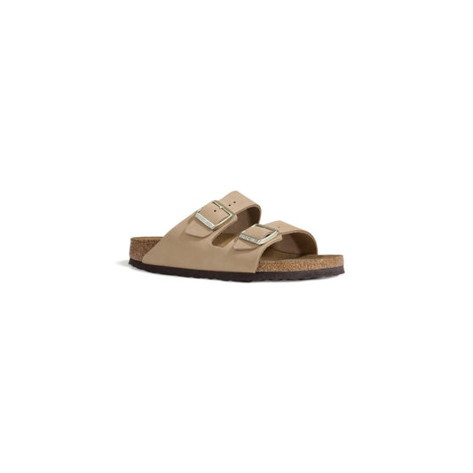 Birkenstock Beige Nubuc Leather Sandal Birkenstock Rosy Brown