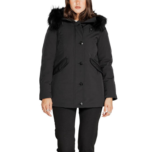 Blauer Black Polyester Jackets & Coat Blauer Dark Slate Gray