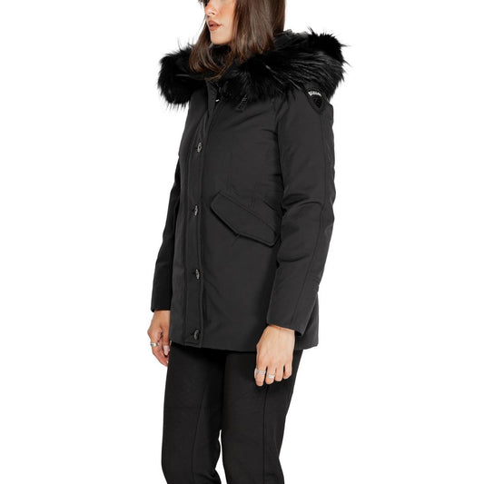 Blauer Black Polyester Jackets & Coat Blauer Black