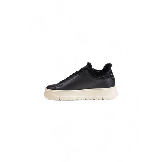 Crime London Black Leather Sneaker Crime London Dark Slate Gray