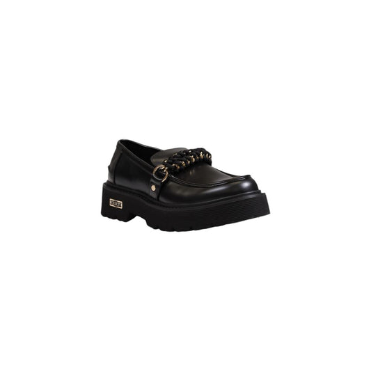 Cult Black Leather Flat Shoe Cult Black