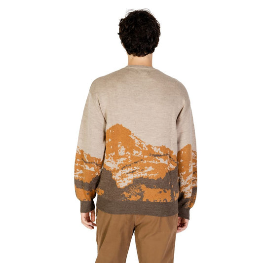 Gianni Lupo Brown Acrylic Sweater Gianni Lupo Rosy Brown