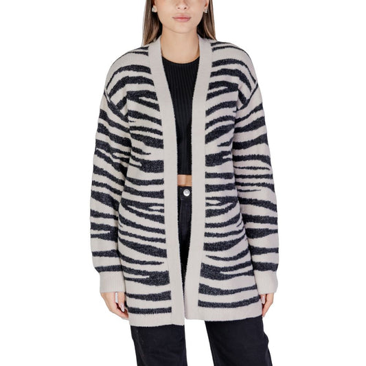 Jacqueline De Yong Gray Nylon Cardigan Jacqueline De Yong Dark Slate Gray