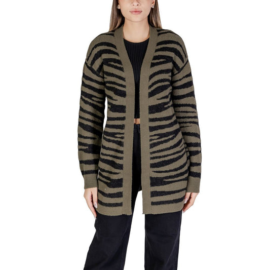Jacqueline De Yong Green Nylon Cardigan Jacqueline De Yong Dark Slate Gray