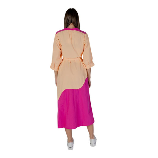 B.Young Orange Cotton Dress B.Young Tan