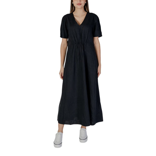B.Young Black Linen Dress B.Young Black