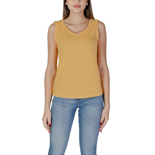 B.Young Yellow Cotton Tops & T-Shirt B.Young Rosy Brown