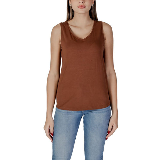 B.Young Brown Cotton Tops & T-Shirt B.Young Sienna