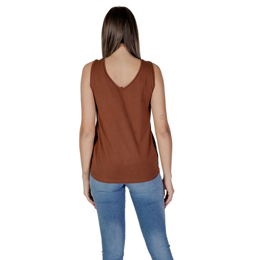 B.Young Brown Cotton Tops & T-Shirt B.Young Dim Gray