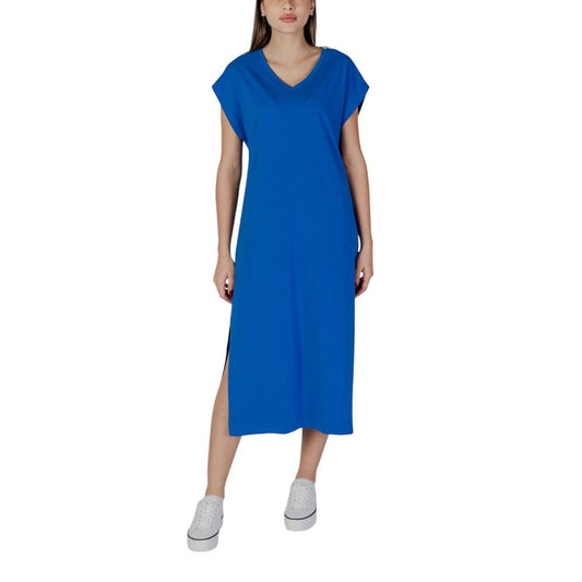 B.Young Blue Cotton Dress B.Young Tan