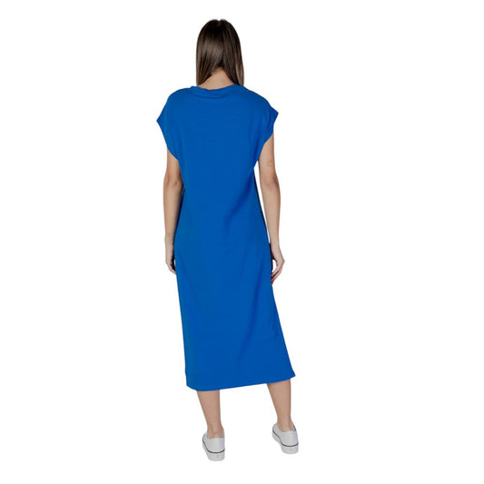 B.Young Blue Cotton Dress B.Young Dark Cyan